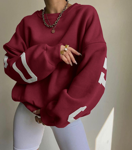 เสื้อสเวตเตอร์ผู้หญิงสีเขียวทรงหลวมแบบสวมหัวมีฮู้ด แขนยาวทรงโอเวอร์ไซส์ สำหรับฤดูใบไม้ร่วงและฤดูหนาว - Product Image 5