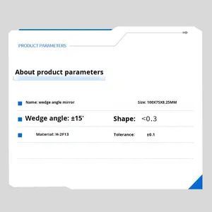 직각 프리즘 고정밀 광학 기기 광 투과 99.5% 각도 공차 ± 0.3 아크 두 번째 어닐링 BK7 - Product Image 3