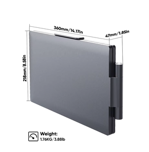 14英寸便携式三重显示器，带触摸屏HDR扬声器，适用于笔记本电脑新型IPS面板外部显示器 - Product Image 2