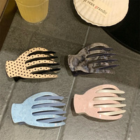 UME Pince à Cheveux Personnalisée en Acétate Coquillage, Design Créatif de Niche, pour Cheveux Longs, Accessoire Capillaire Femme