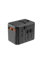 Adaptador de Viaje Universal de Carga Rápida Todo en Uno de 45W, 8 Salidas, 8A, 2 Puertos USB, 2 Puertos Tipo-C, para iPhone y Samsung, Compatible con Todo el Mundo, Novedad 2025