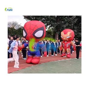 Costume de héros <span class=keywords><strong>Spiderman</strong></span> gonflable de nouvelle conception, décoration gonflable, costume de marche de parade de dessin animé, ventilateur intégré, impression numérique - Product Image 2
