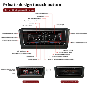 Panneau de climatisation pour VW Bora <span class=keywords><strong>Golf</strong></span> Lavida Magotan Passat Sagitar Exploration ou Tiguan Air Conditioner Screen Climate Board - Product Image 1