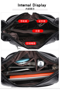 Nuevo Bolso Bandolera de Moda, Gran Capacidad, de Cuero PU Suave, Bolso de Mano para Mujer, Diseño de Lujo - Product Image 6
