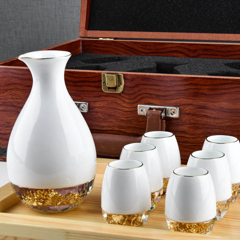 Ceramic wine gift box high white porcelain