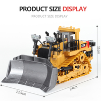 Venta caliente Kids Play Engineering Vehicle 2,4 Ghz 9CH Simulación One Key Demo RC Truck Control remoto Bulldozer