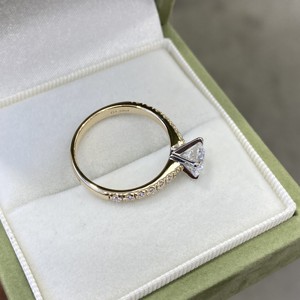 <span class=keywords><strong>Bague</strong></span> en <span class=keywords><strong>or</strong></span> massif 14K 18K avec diamant de laboratoire rond taille brillant certifié IGI CVD VVS1 1CT 3CT 5CT, alliance de <span class=keywords><strong>mariage</strong></span>, <span class=keywords><strong>bague</strong></span> de fiançailles - Product Image 4