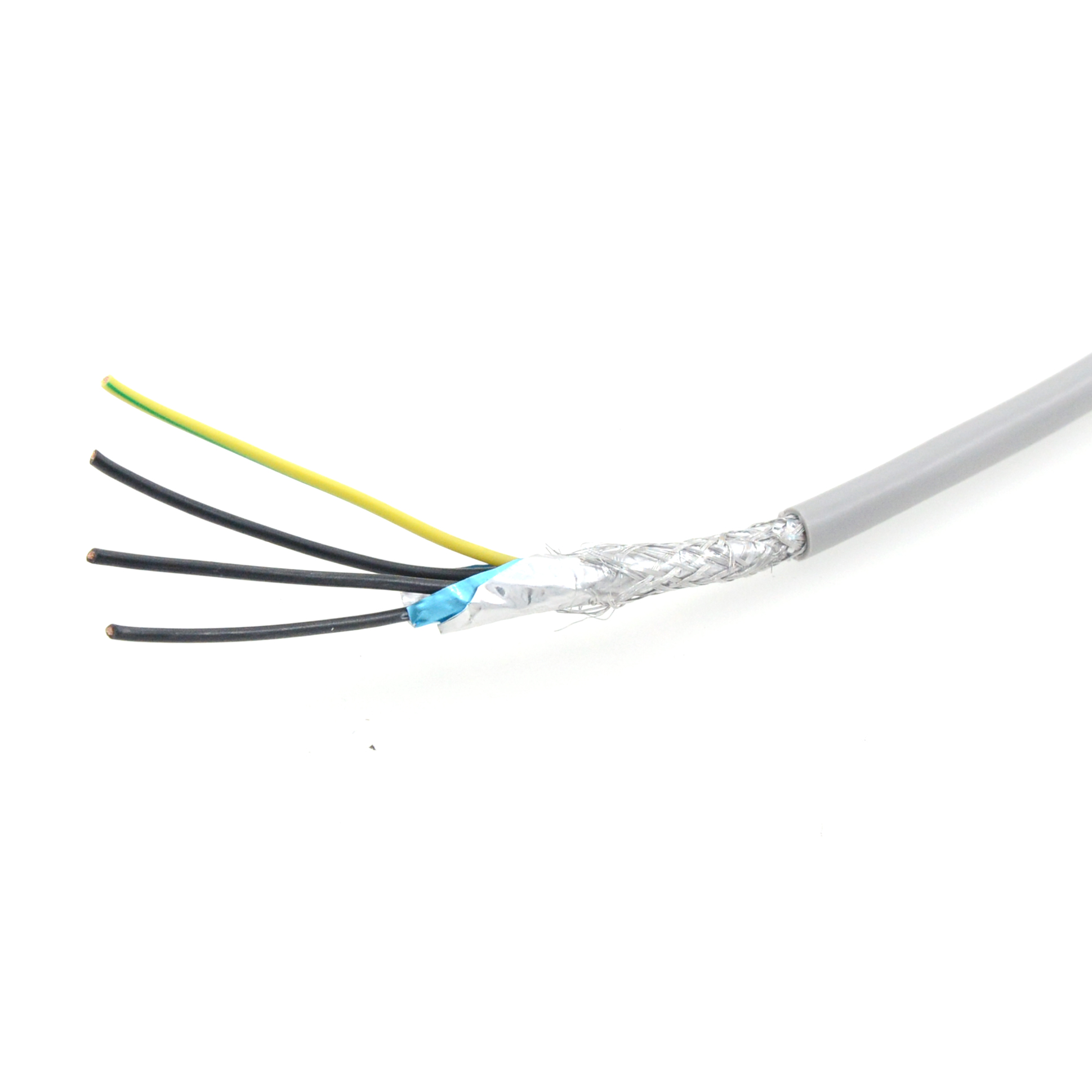 Медный проводник экранированный ПВХ покрытый гибкий кабель управления