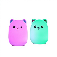 Lampe LED créative en silicone en forme d'ours, design de dessin animé, 5V, 50000 heures, télécommande, contrôle tactile, veilleuse pour chambre à coucher/table