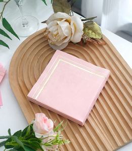 Party Pink Cocktail Einweg Custom mit Logo gedruckt Party Papier Servietten für die Hochzeit - Product Image 6