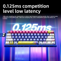 T-WOLF T90 Aluminum Alloy Magnetic Switch Keyboard OEM Compact 61 Keys 8KHz 0.125ms Low Latency Themed Design Hot Sale