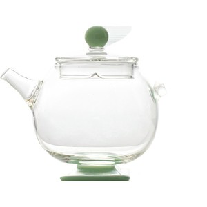 Tetera de Vidrio Resistente al Calor Guanlan, Color Verde Sombra, Redonda con Tapa, Juego de Té Kung Fu, Gran Capacidad, Uso Doméstico - Product Image 5