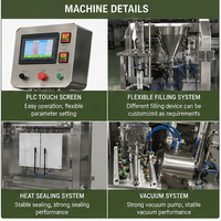 Vacumeermachine voor voorgevormde zakken, 5-15 zakken/min, verpakkingsapparatuur voor voedselproductielijn