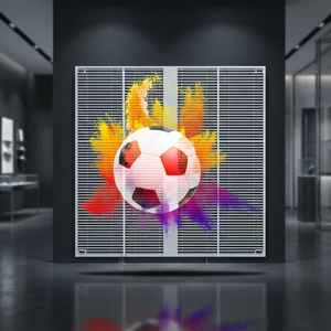 Transparent LED Advertising <b>Display</b> High Transparency Glass Curtain <b>Wall</b> <b>Wall</b> Mount for Shopping Mall 5000cd Brightness Built-In - Product Image 5