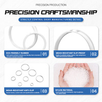 Kit de passe-câbles à encliquetage en nylon blanc PA66/PP/PVC pour montage sur panneau, pour la gestion du câblage des boîtes de distribution - Température -40°C à +120°C