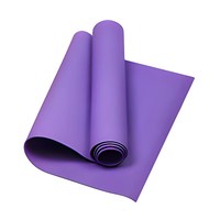 Tapete de Yoga Rectangular de NBR Suave de Alta Densidad, Antideslizante, Grueso y Cómodo, Personalizable para Principiantes, Entrenamiento en Interiores
