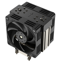 COOLSERVER CS-AM5-4UR26 6 caloducs en cuivre et aluminium, refroidissement par air pour processeur AM5, radiateur pour boîtier d'ordinateur, TDP 220W, roulement à billes PWM