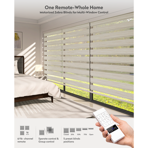 Stores zébrés motorisés intelligents ZSTARR WiFi Tuya Jour/Nuit - Product Image 3