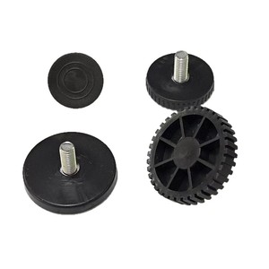 Pieds de meubles réglables en plastique M8X40 noirs, vis de fixation pour tête de lit, accessoires de quincaillerie - Product Image 4