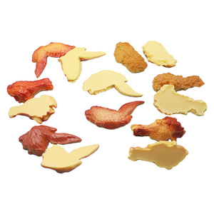 Offre Spéciale barbecue poulet aile jambe légume dos plat grand nourriture artificielle résine Cabochon charme pour sac porte-clés - Product Image 4