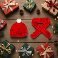 Mini-ornement de Noël écologique fait main, poupée moderne et tendance avec écharpe et bonnet tricotés, pour enfants, 100 pièces en polyester