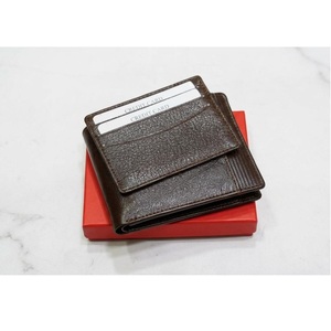 Tarjetero de Cuero Genuino Hecho a Mano, Minimalista, para Hombre y Mujer, Duradero, para Guardar Tarjetas de Crédito, en Venta - Product Image 1