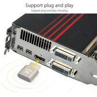 Adaptateur d'affichage virtuel HDMI 4K HDMI DDC EDID émulateur d'affichage de moniteur virtuel haute résolution sans tête Ghost hdmi