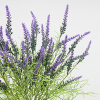Bunga Lavender Buatan Gaya Baru Tangkai Tunggal Buatan Tangan Perlengkapan Fotografi Dekorasi Rumah Bunga Artifisial