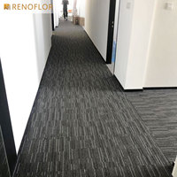 Großhandel maßge schneiderte moderne Schnitt Stapel bequeme Polypropylen Square Office Commercial Decor Boden Teppich fliesen