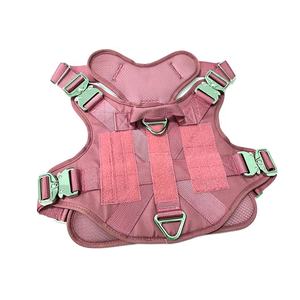 حزام كلاب متين بألوان مخصصة، سترة كلاب قابلة للتنفس من قماش أكسفورد مع 4 مشابك معدنية، حزام كلاب تكتيكي قتالي - Product Image 6