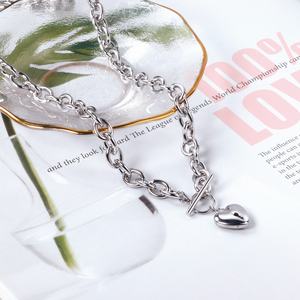 Collar de Acero Inoxidable Chapado en Oro, Cadena de Cuerda, Collar Dorado Plano para Mujer con Imagen Gráfica Exquisita - Product Image 6