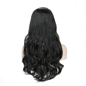 <span class=keywords><strong>Coiffure</strong></span> courte et droite européenne tendance, cheveux raides, raie au milieu, bob pour <span class=keywords><strong>femme</strong></span>, fibre synthétique, couvre-tête complet pour cheveux raides - Product Image 5