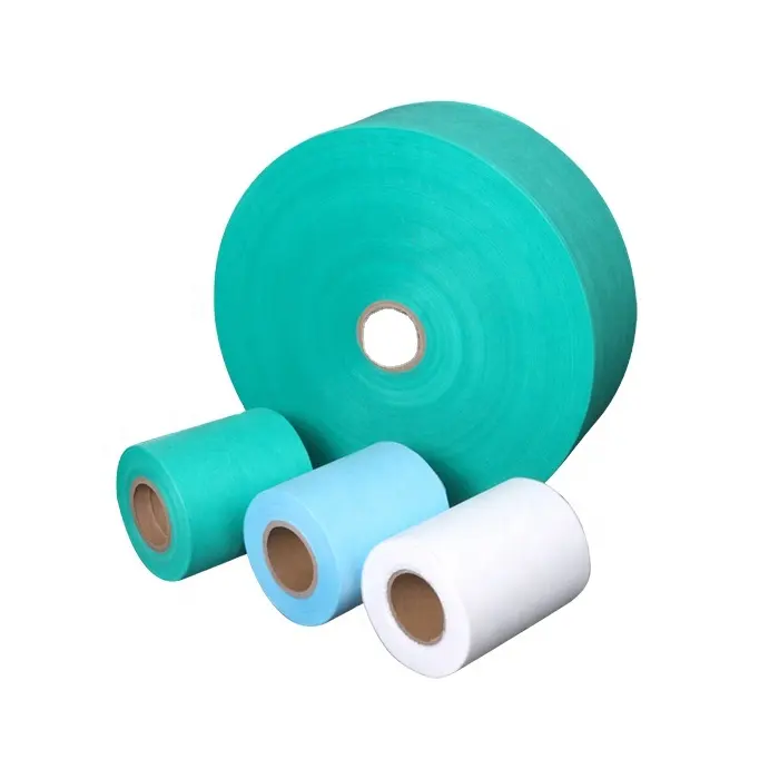 Medical non woven PP non woven fabric roll white blue pink green yellow black pp nonwoven for raw material