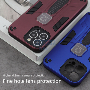 Funda de teléfono personalizada 2 en 1 TPU PC tridentt con soporte de anillo de soporte para iPhone 16 15 16 15 <span class=keywords><strong>14</strong></span> 13 para funda de teléfono móvil samsung - Product Image 3