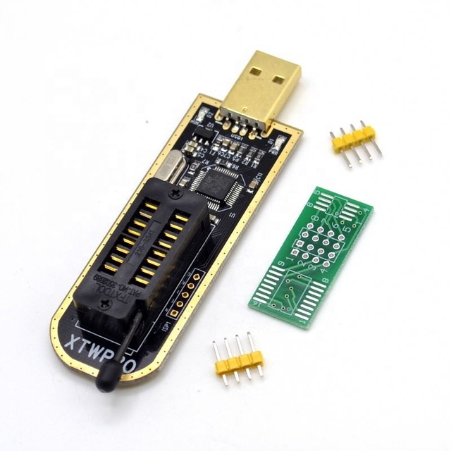 XTW100 USB Programmer with Software Driver 24 25 Series EEPROM Flash BIOS SPI FLASH Motherboard Multifunctional CH-341A upgrade