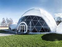 Tente de réception de luxe pour mariage, chapiteau de sol imperméable en PVC, tente d'événement pour salon professionnel, tente de camping extérieure, tente de glamping, dôme géodésique, tente hôtelière