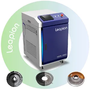เครื่องกําจัดสนิมด้วยเลเซอร์ Leapion เครื่องทําความสะอาดด้วยเลเซอร์ 1000w ไฟเบอร์อุตสาหกรรมไฟฟ้า เครื่องทําความสะอาดเลเซอร์กําจัดสนิม