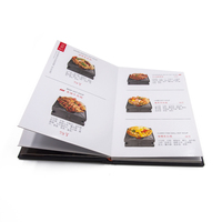 Menerima Cetak Buku Buku Hardcover Pencetakan Pemasok Kustom Menu Restoran Cetak Buku