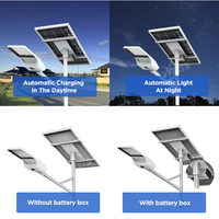 Anern poste de luz solar 60W 100W 150W 2000W Control remoto farola solar con cámaras ocultas Cctv Wifi impermeable al aire libre