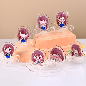 [Diseño Personalizado] Soporte de Escritorio Acrílico Transparente de Doble Capa con Forma Especial para Fotos, con Personajes de Anime y Música Rock - Product Image 1