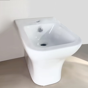 Inodoro femenino sin electricidad con mezclador de suelo, bidé de 3 orificios, acabado mate, con ducha y mueble. - Product Image 4