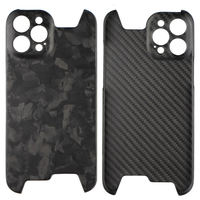 Coque de téléphone en fibre de carbone forgée pour Iphone 15/15PRO/15PLUS/15PRO MAX avec attraction magnétique
