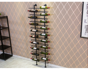 Casier <span class=keywords><strong>à</strong></span> <span class=keywords><strong>vin</strong></span> mural en fer avec panneau Style bois pour meubles de maison Design de <span class=keywords><strong>cave</strong></span> <span class=keywords><strong>à</strong></span> <span class=keywords><strong>vin</strong></span> minimaliste - Product Image 5
