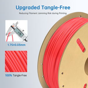 Filament d'impression 3D LONQI PETG haute précision rouge néon 1,75 mm 1 kg Consommables d'imprimante 3D pour imprimantes FDM - Product Image 4