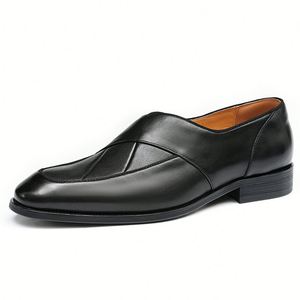 Nuevos Zapatos de Cuero para Hombre, Estilo Británico, Casuales de Negocios, Formales, para Boda, con Suela Gruesa y Brillante, de Gamuza - Product Image 2