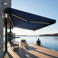 Auvent rétractable imperméable, protection UV, abri contre la pluie, pour jardin, balcon, directement de l'usine