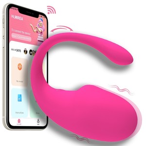 Vibrador de silicona con control remoto inalámbrico Bluetooth, vibrador de riendas para mujer, masturbador femenino, venta al por mayor de fábrica, 100% silicona. - Product Image 4