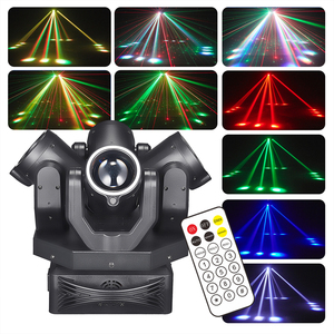 Faro LED Senlan 150W a 4 teste con effetto Beam, DMX, attivazione sonora, auto-movimento, dimmerabile, per eventi DJ e <span class=keywords><strong>club</strong></span> - Product Image 3