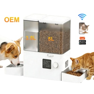 Automatic Smart Pet Feeder 2 in 1 WiFi App Control <strong>Timed</strong> <strong>Cat</strong> Dog <strong>Food</strong> Water <strong>Dispenser</strong> 5L+3.5L Large Capacity Factory Wholesale - Product Image 1
