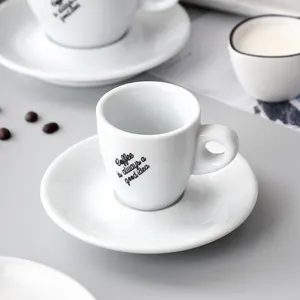 Taza de cerámica espresso y platillo de café de porcelana, al por mayor, siempre es una buena idea